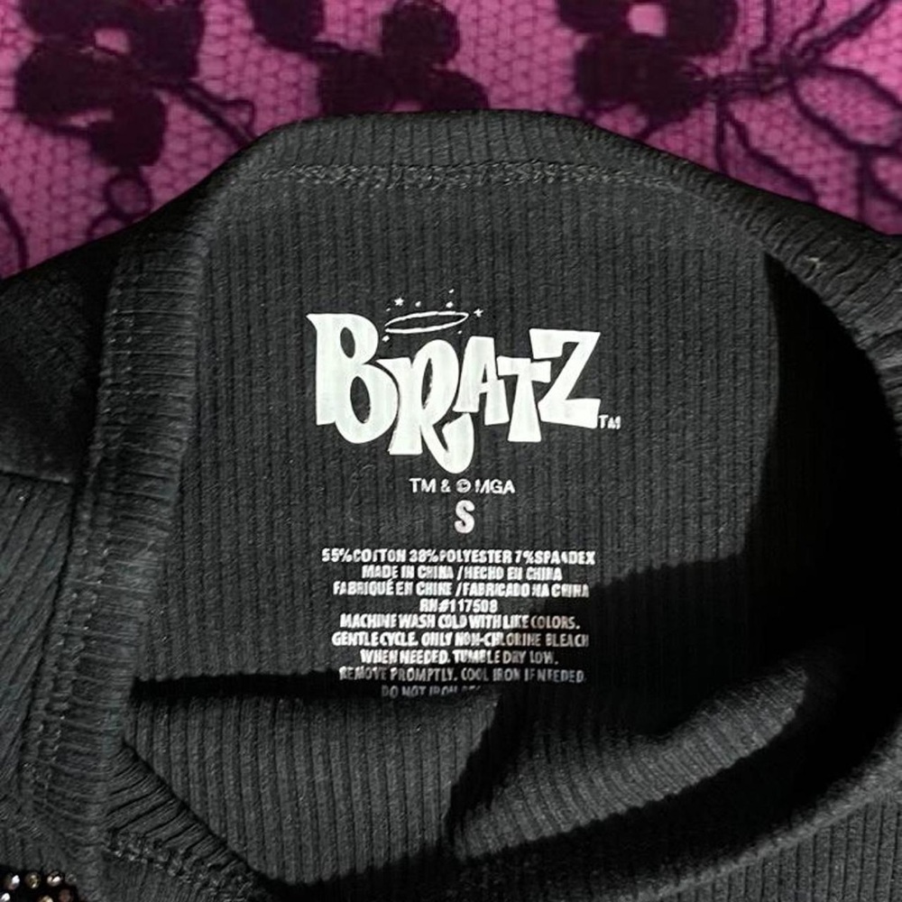 Bratz Black Ribbed Top